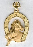 EXLHSHOE 18 Carat Christ Head Pendant