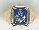 MASR 9 CARAT ENAMEL SWIVEL RING