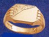 N3016 9 CARAT GOLD GENTS SIGNET