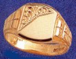 N3078 9 CARAT GOLD GENTS SIGNET