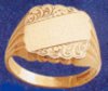 N3091 9 CARAT GOLD GENTS SIGNET