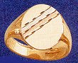 N9042 3 Colour Gold Signet