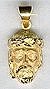 SCHP3D 18 Carat Christ Head Pendant