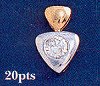 XMFP0338 18K White & Yellow Gold Dia.Pendant